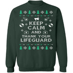 Lifeguard Ugly Christmas Sweater CustomCat