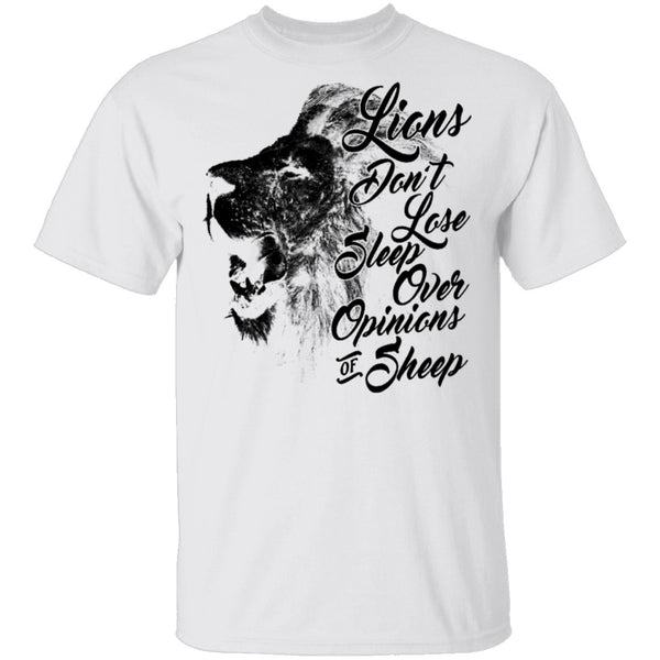 Lions Don't Lose Sleep Over Opinions Of Sheep T-Shirt CustomCat