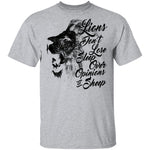 Lions Don't Lose Sleep Over Opinions Of Sheep T-Shirt CustomCat
