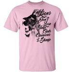 Lions Don't Lose Sleep Over Opinions Of Sheep T-Shirt CustomCat