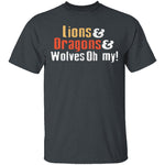 Lions Dragons Wolves T-Shirt CustomCat