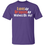 Lions Dragons Wolves T-Shirt CustomCat