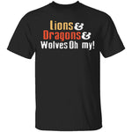 Lions Dragons Wolves T-Shirt CustomCat