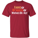 Lions Dragons Wolves T-Shirt CustomCat