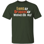 Lions Dragons Wolves T-Shirt CustomCat