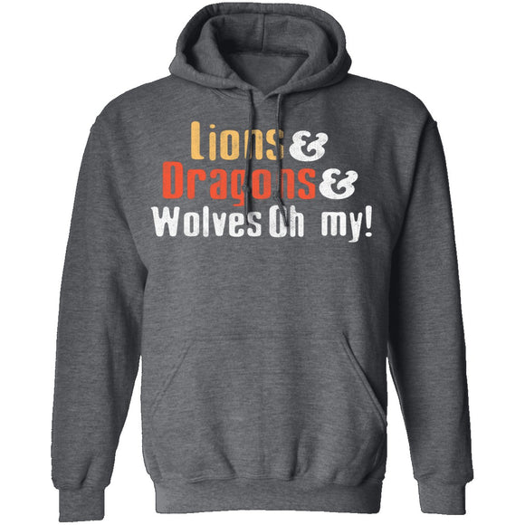 Lions Dragons Wolves T-Shirt CustomCat