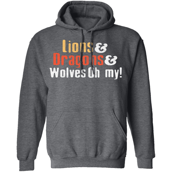 Lions Dragons Wolves T-Shirt CustomCat