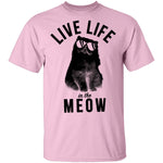 Live Life In The Meow T-Shirt CustomCat