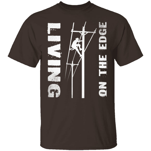 Living On The Edge T-Shirt CustomCat