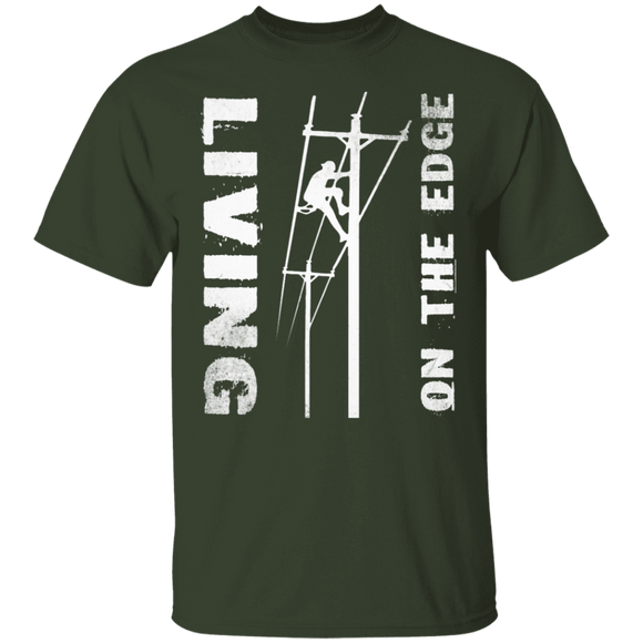 Living On The Edge T-Shirt CustomCat