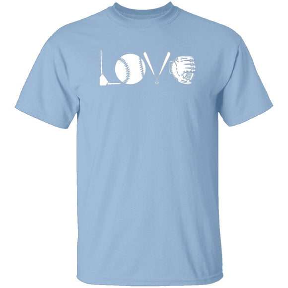 Love Baseball T-Shirt CustomCat