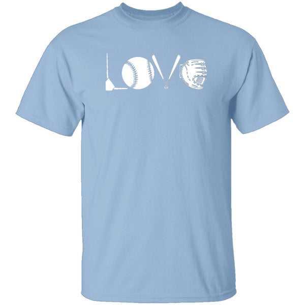 Love Baseball T-Shirt CustomCat