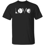 Love Baseball T-Shirt CustomCat