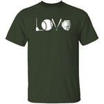 Love Baseball T-Shirt CustomCat