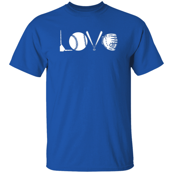 Love Baseball T-Shirt CustomCat