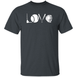 Love Baseball T-Shirt CustomCat