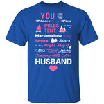 Love Husband and Camping T-Shirt CustomCat