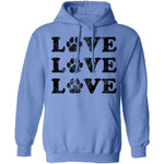 Love Love Love Paws T-Shirt CustomCat