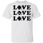 Love Love Love Shamrock T-Shirt CustomCat