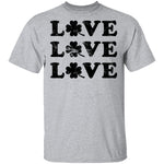 Love Love Love Shamrock T-Shirt CustomCat