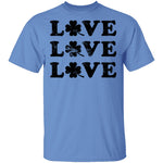 Love Love Love Shamrock T-Shirt CustomCat