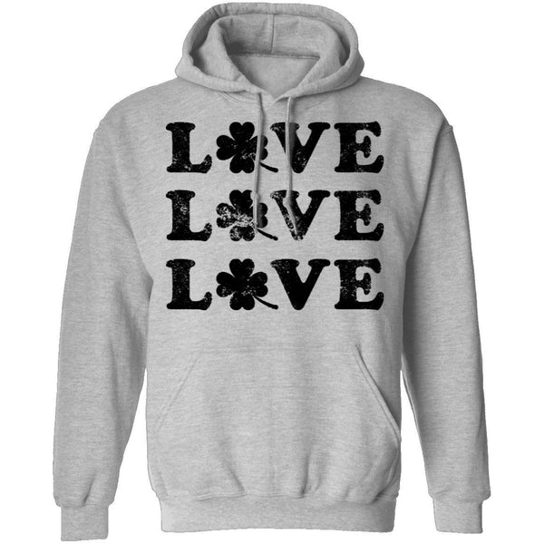 Love Love Love Shamrock T-Shirt CustomCat