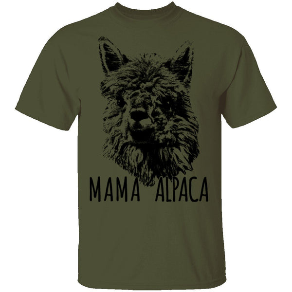 Mama Alpaca T-Shirt CustomCat