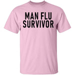 Man Flu Survivor T-Shirt CustomCat