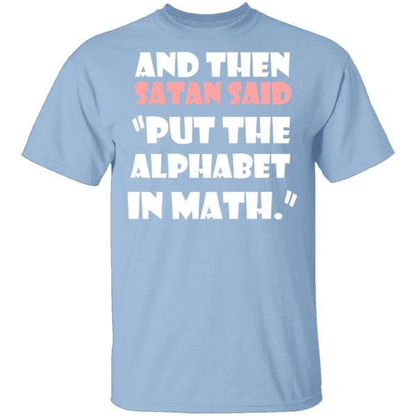 Math Alphabet T-Shirt CustomCat