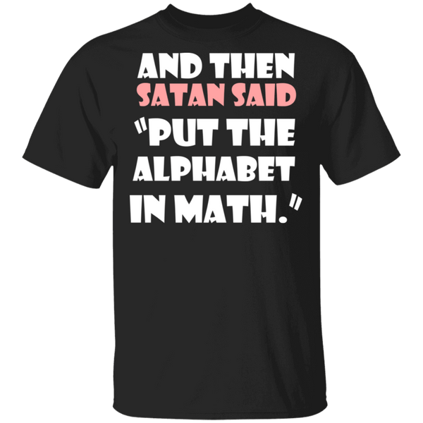 Math Alphabet T-Shirt CustomCat