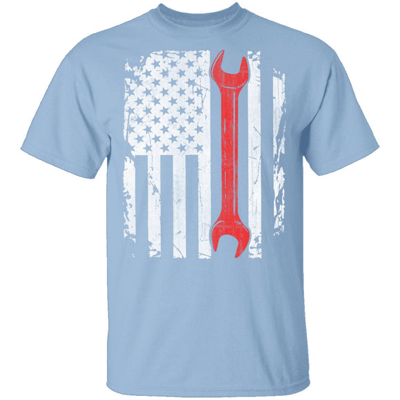 Mechanic Flag T-Shirt CustomCat