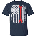 Mechanic Flag T-Shirt CustomCat