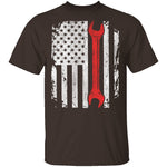 Mechanic Flag T-Shirt CustomCat