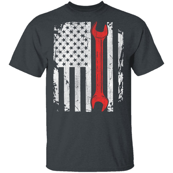 Mechanic Flag T-Shirt CustomCat