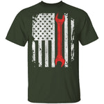 Mechanic Flag T-Shirt CustomCat