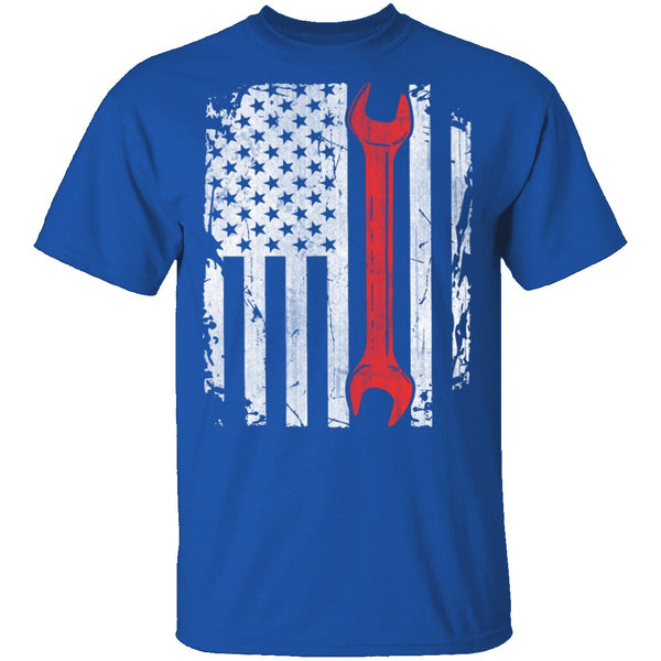 Mechanic Flag T-Shirt CustomCat
