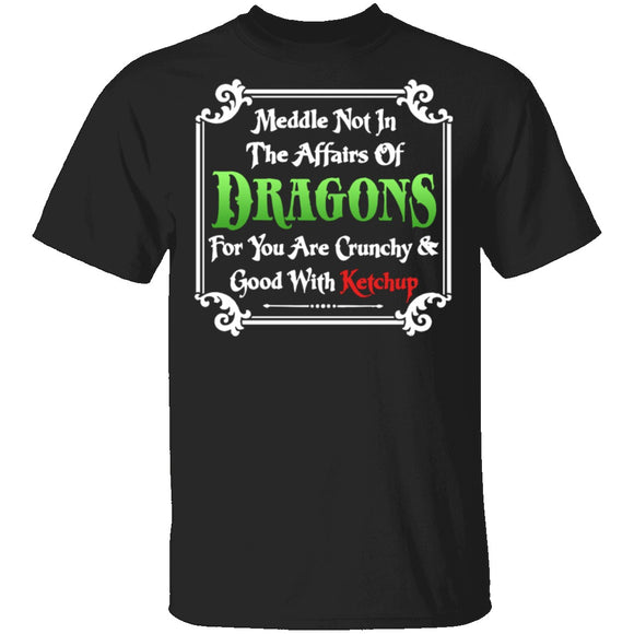 Meddle Not In The Affairs Of Dragons T-Shirt CustomCat