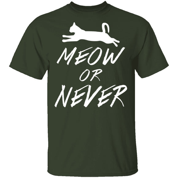 Meow Or Never T-Shirt CustomCat
