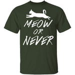 Meow Or Never T-Shirt CustomCat