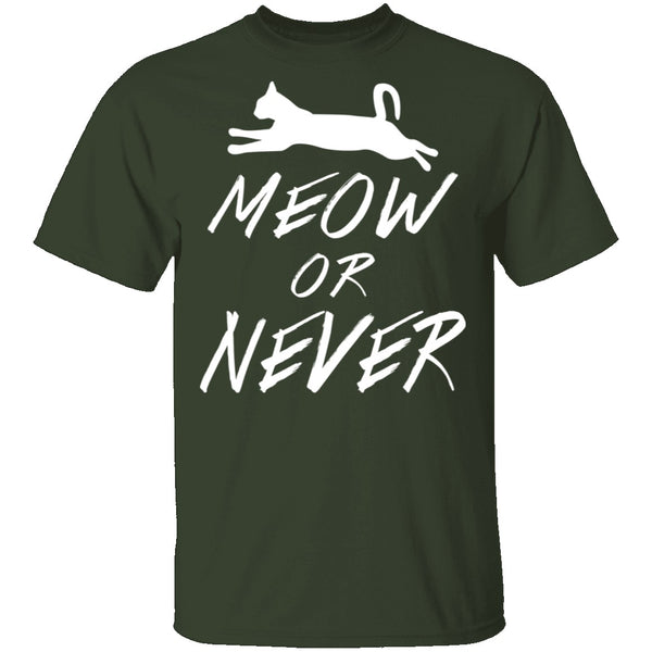 Meow Or Never T-Shirt CustomCat