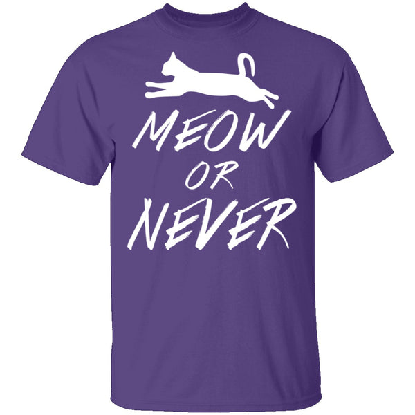 Meow Or Never T-Shirt CustomCat