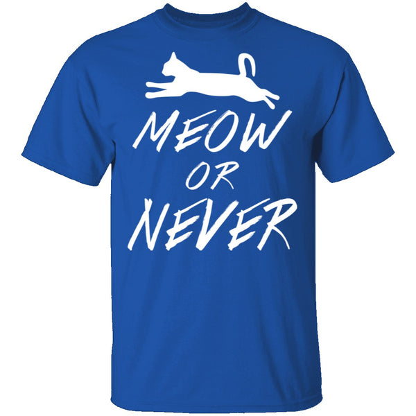 Meow Or Never T-Shirt CustomCat