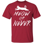 Meow Or Never T-Shirt CustomCat