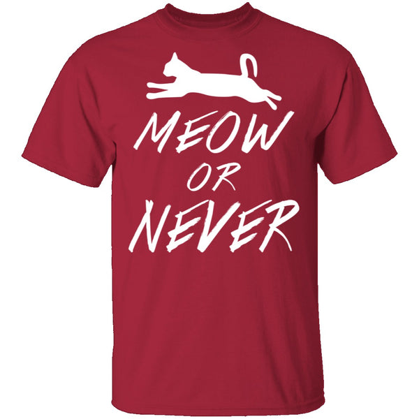 Meow Or Never T-Shirt CustomCat