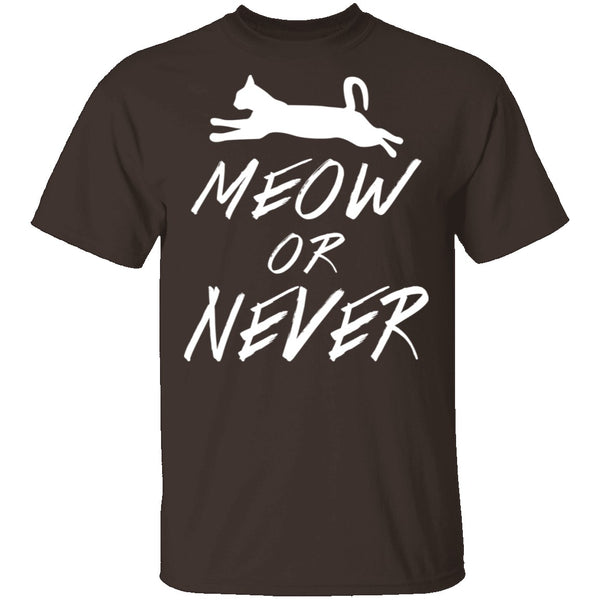 Meow Or Never T-Shirt CustomCat