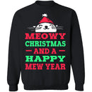 Meowy Christmas And Mew Year T-Shirt CustomCat
