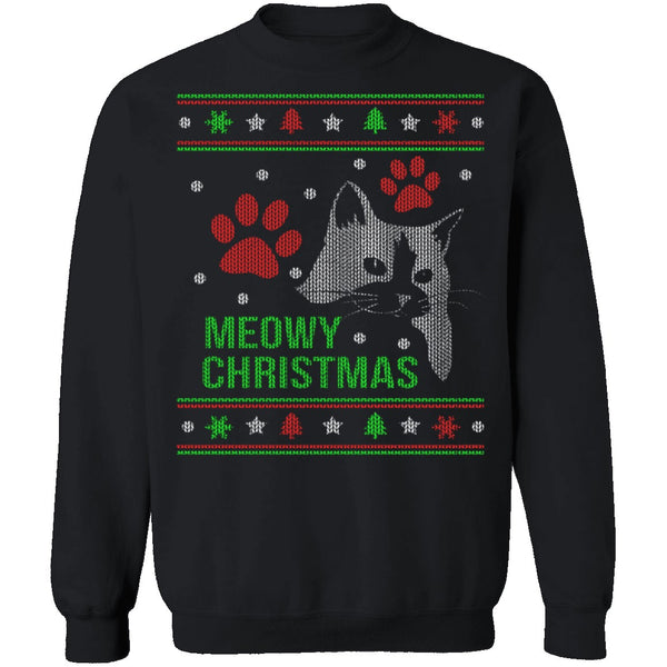 Meowy Christmas T-Shirt CustomCat