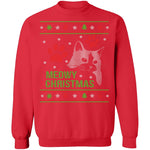 Meowy Christmas T-Shirt CustomCat