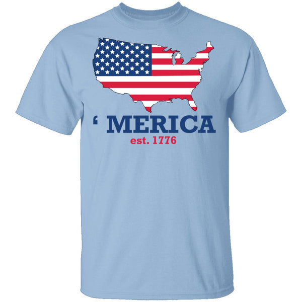 Merica Est 1776 T-Shirt CustomCat