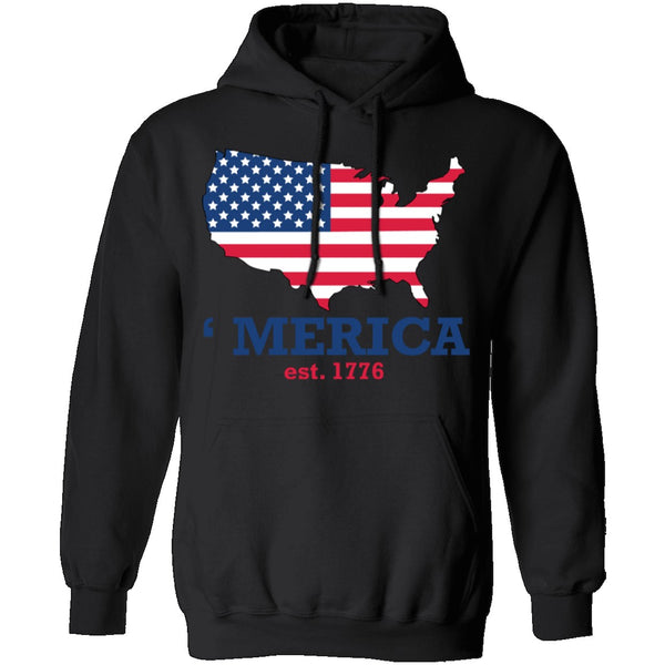 Merica Est 1776 T-Shirt CustomCat